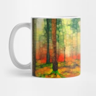 Light in the autumn woods Mug